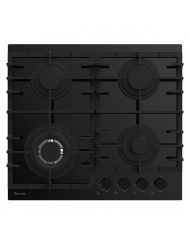 Plaque de Cuisson FOCUS Vitro 4 Feux 60cm - Noir (F.405B)