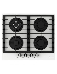 Plaque de Cuisson FOCUS Vitro Crystal 4 Feux 60cm Blanc (F.405W)