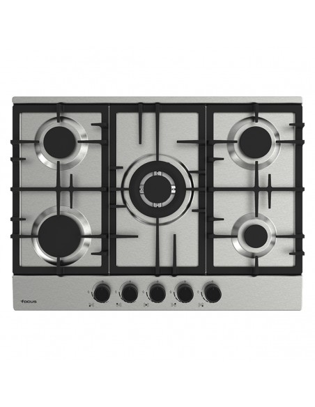 Plaque de Cuisson FOCUS 5 Feux 70 cm Inox (F478X)