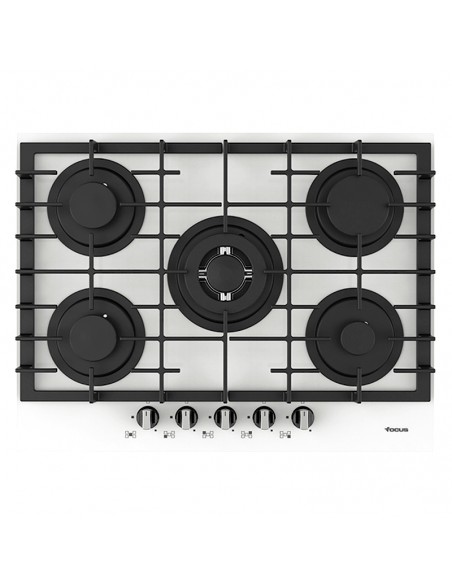Plaque de Cuisson FOCUS Vitro 5 Feux 70 cm Blanc (F.406W) Plaque de Cuisson FOCUS Vitro 5 Feux 70 cm Blanc (F.406W)