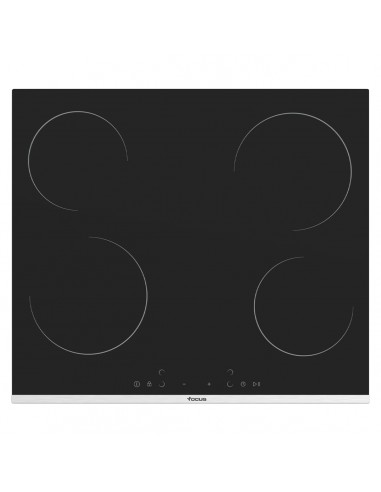 Plaque de Cuisson FOCUS Vitro céramique 4 Feux électriques 60 cm Noir (F.816X)