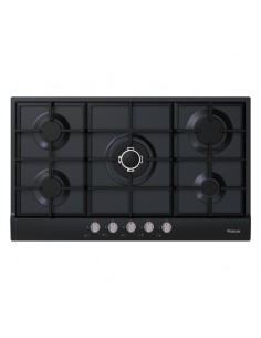 Plaque De Cuisson à Gaz FOCUS - 5 Feux - Noir - 86Cm