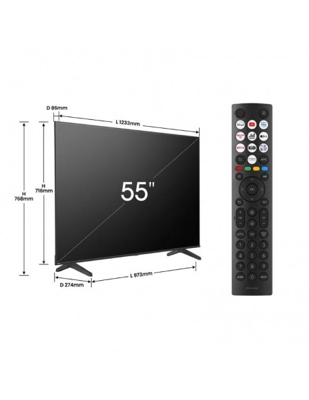Écran plat Hisense 55 pouces Smart TV haute résolution Écran plat Hisense 55 pouces Smart TV haute résolution