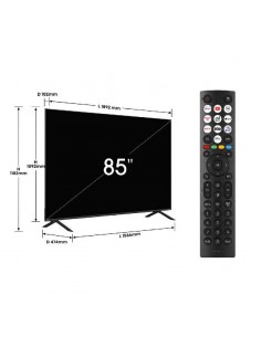 TV Hisense écran géant 85 pouces design noir premium 2