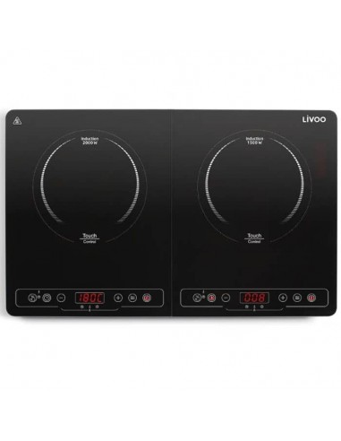 Plaque à Induction Double LIVOO DOC236 3500Watts - Noir Plaque à Induction Double LIVOO DOC236 3500Watts - Noir