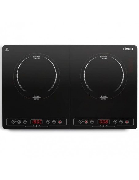 Plaque à Induction Double LIVOO DOC236 3500Watts - Noir Plaque à Induction Double LIVOO DOC236 3500Watts - Noir
