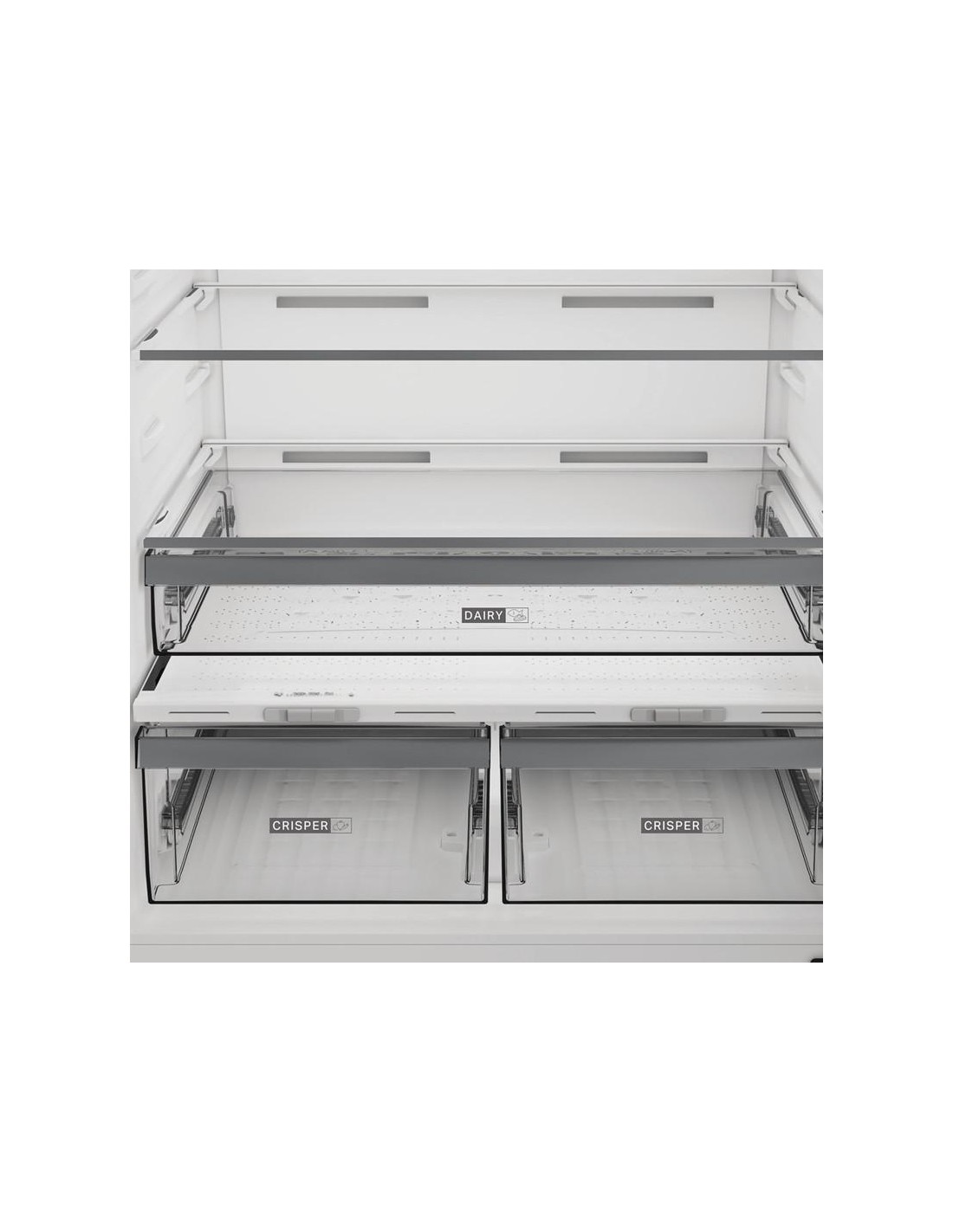 Réfrigérateur Whirlpool WBMF836573XNA cuisine moderne design inox
