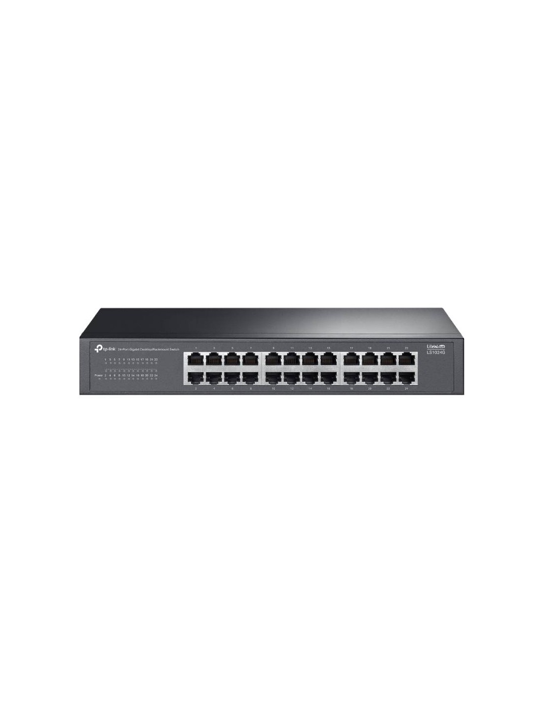 Switch Ethernet 24 ports Gigabit installation rack 19 pouces