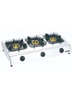 Réchaud cuisine inox 3 feux BIOLUX facile à utiliser quotidiennement