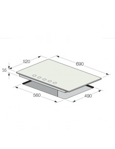 plaque de cuisson FOCUS F8006BS commande frontale ergonomique 2