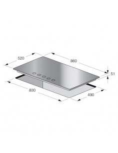 Plaque de Cuisson FOCUS F80179BS sécurité thermocouple activée 2