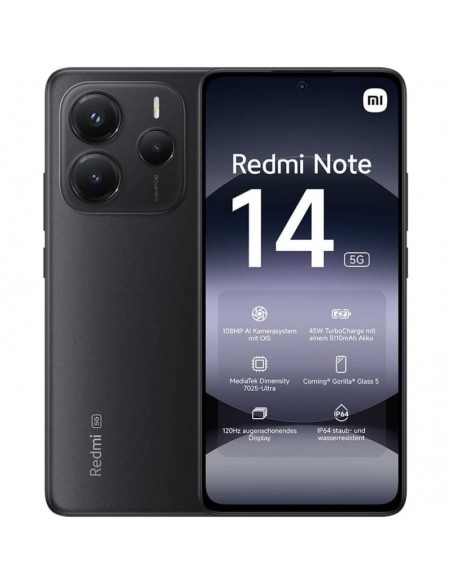 Redmi Note 14 5G Prix Tunisie 6 Go 128 Go - Noir Redmi Note 14 5G Prix Tunisie 6 Go 128 Go - Noir
