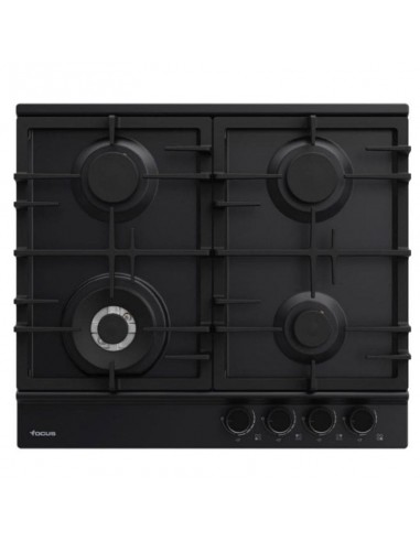 plaque de cuisson FOCUS F.8004BS détail brûleurs triple couronne