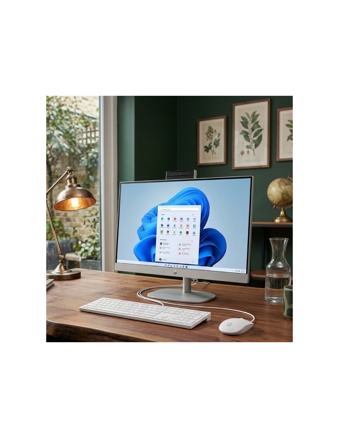 PC de Bureau All In One HP AI 24-cr2013nk design blanc moderne
