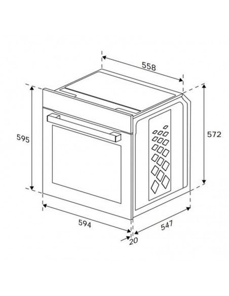Four encastrable inox BEKO cuisson gril doux ventilé Four encastrable inox BEKO cuisson gril doux ventilé