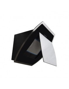 Hotte Inclinée MONT-BLANC 60 cm - Inox/Noir (HDI60BLX) vue laterale