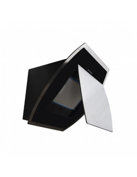 Hotte Inclinée MONT-BLANC 60 cm - Inox/Noir (HDI60BLX) vue laterale