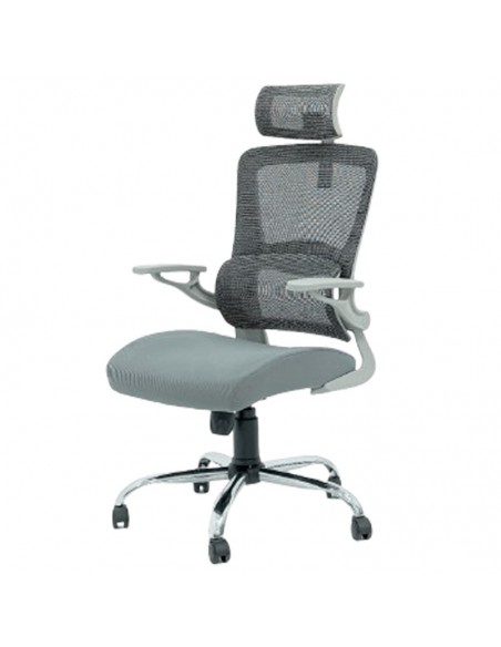 Chaise Directeur Roy Avec Accoudoirs Gris ( Roy-G ) Chaise Directeur Roy Avec Accoudoirs Gris ( Roy-G )