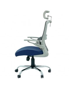 Chaise Directeur Roy Avec Accoudoirs Bleu (Roy-B) 2