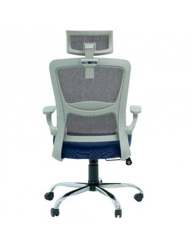 Chaise Directeur Roy Avec Accoudoirs Bleu (Roy-B)