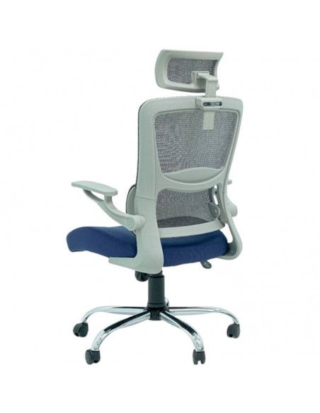 Chaise Directeur Roy Avec Accoudoirs Bleu (Roy-B)