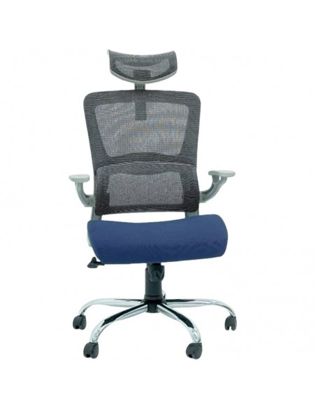 Chaise Directeur Roy Avec Accoudoirs Bleu (Roy-B)