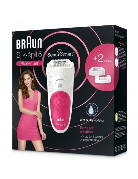 Épilateur BRAUN Silk-épil 5 Rose (S5/500) Épilateur BRAUN Silk-épil 5 Rose (S5/500)