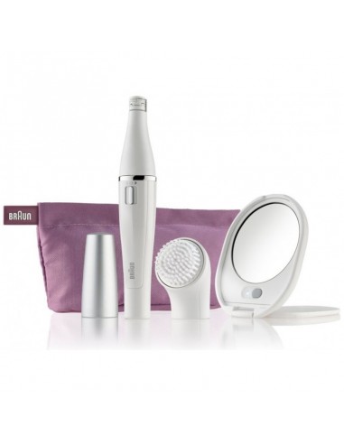 Epilateur Brosse BRAUN Face 830 SE830 édition blanche premium Epilateur Brosse BRAUN Face 830 SE830 édition blanche premium