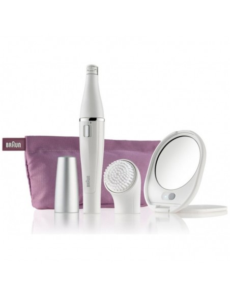 Epilateur Brosse BRAUN Face 830 SE830 édition blanche premium Epilateur Brosse BRAUN Face 830 SE830 édition blanche premium