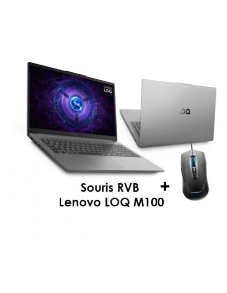 PC Portable Gamer Lenovo LOQ 15IAX9E i5-12450HX RTX 4050 6G 32 Go DDR5 512 Go SSD Windows 11 - Gris ( 83LK006QFG-32 ) PC Portable Gamer Lenovo LOQ 15IAX9E i5-12450HX RTX 4050 6G 32 Go DDR5 512 Go SSD Windows 11 - Gris ( 83LK006QFG-32 )