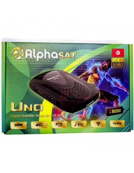Décodeur satellite HD Alphasat avec ports USB HDMI Décodeur satellite HD Alphasat avec ports USB HDMI