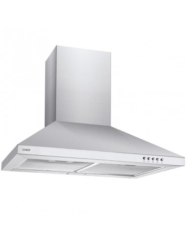 hotte décorative pyramidale inox 60 cm design élégant