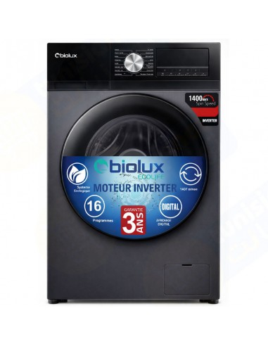 Machine À Laver Frontal Inverter BIOLUX 12Kg / Silver / M.ECO120S