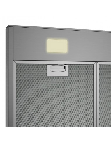Hotte cheminée pyramidale Beko inox 90 cm éclairage LED