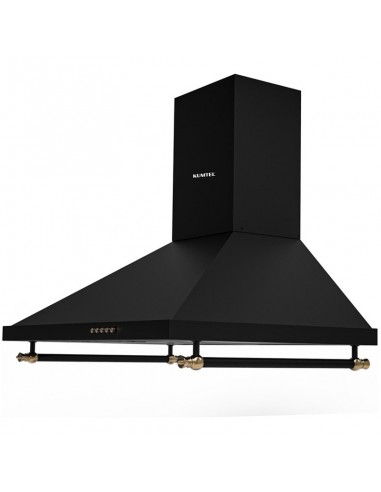Hotte cuisine 60 cm noir Kumtel éclairage LED intégré