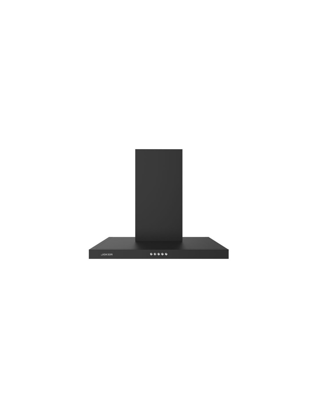 Hotte murale cheminée 90 cm design noir cuisine contemporaine