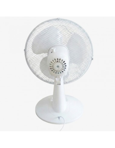 Ventilateur de table TECHWOOD blanc 30 cm moderne