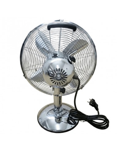 Ventilateur de table métal chromé TECHWOOD 30 cm Ventilateur de table métal chromé TECHWOOD 30 cm