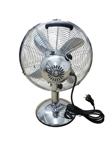 Ventilateur de table métal chromé TECHWOOD 30 cm Ventilateur de table métal chromé TECHWOOD 30 cm