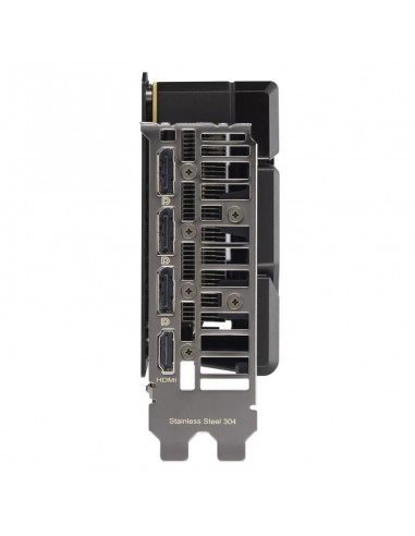 ASUS RTX 5060 Ti OC Edition vue connecteurs HDMI DisplayPort ASUS RTX 5060 Ti OC Edition vue connecteurs HDMI DisplayPort