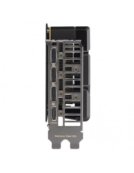 ASUS RTX 5060 Ti OC Edition vue connecteurs HDMI DisplayPort ASUS RTX 5060 Ti OC Edition vue connecteurs HDMI DisplayPort