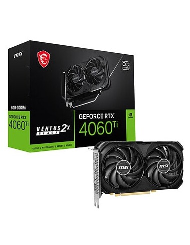 Carte Graphique MSI GeForce RTX 4060 Ti VENTUS 2X Black OC / 8G GDDR6(912-V512-001)