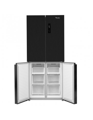 Frigo side by side CONDOR inox moderne faible consommation Frigo side by side CONDOR inox moderne faible consommation