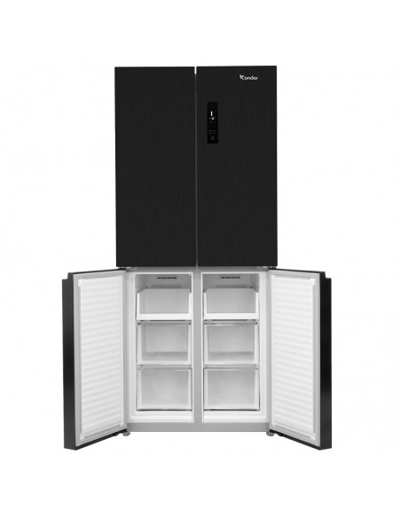 Frigo side by side CONDOR inox moderne faible consommation Frigo side by side CONDOR inox moderne faible consommation