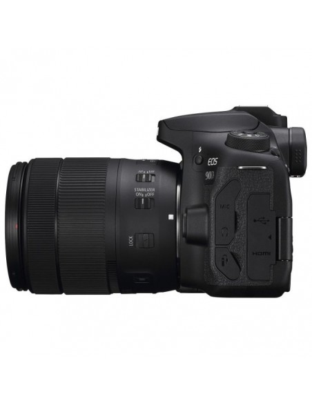 Appareil Photo Reflex CANON EOS 90D + Objectif 18-135mm IS U EU26 - Noir(Eos 90D)