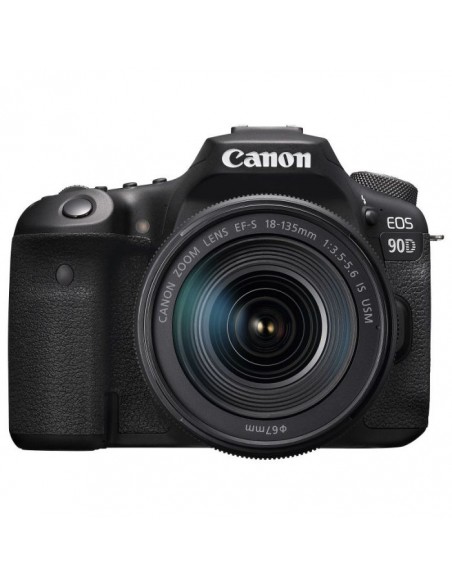 Appareil Photo Reflex CANON EOS 90D + Objectif 18-135mm IS U EU26 - Noir(Eos 90D)