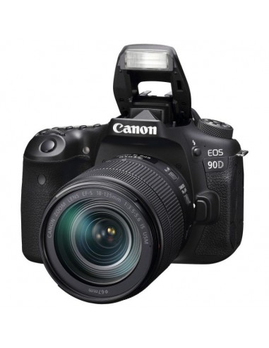 Appareil Photo Reflex CANON EOS 90D + Objectif 18-135mm IS U EU26 - Noir(Eos 90D)