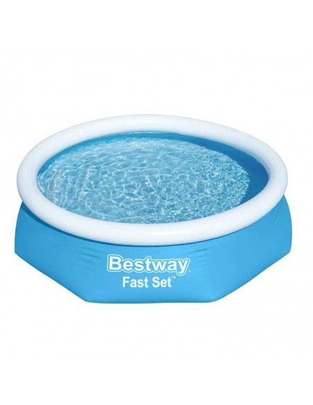 Piscine hors sol Bestway Fast Set vue extérieure Piscine hors sol Bestway Fast Set vue extérieure