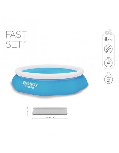 piscine hors sol gonflable Bestway ronde 244 cm famille piscine hors sol gonflable Bestway ronde 244 cm famille