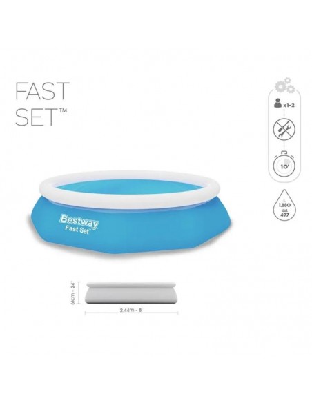 piscine hors sol gonflable Bestway ronde 244 cm famille piscine hors sol gonflable Bestway ronde 244 cm famille